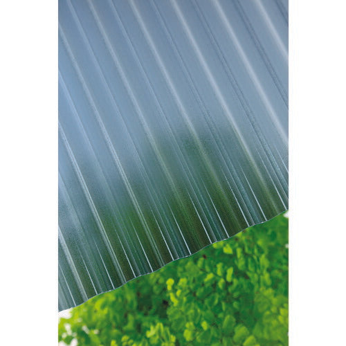 タキロン ポリカ波板熱線カット ３２波 ６尺 ４０５０クリアスモークマット 235631