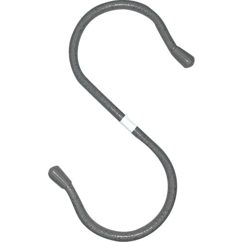ニッサチェイン　単管用フックＳ型　鉄ビニコートストーングレー　仕上径６ｍｍ（線径５ｍｍ）　１５０ｍｍ A-1006