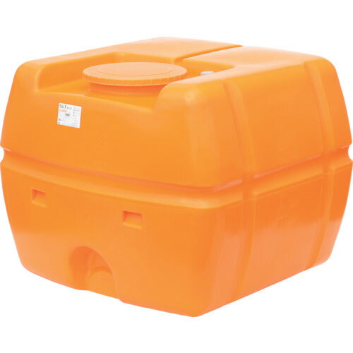 スイコー スーパーローリータンク １５００Ｌ オレンジ （フタ含む） SLT-1500