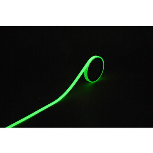 緑十字 高輝度蓄光蛍光テープ ＣＫＴ１００２ １０ｍｍ幅×２ｍ 蛍光レモンイエロー 409001