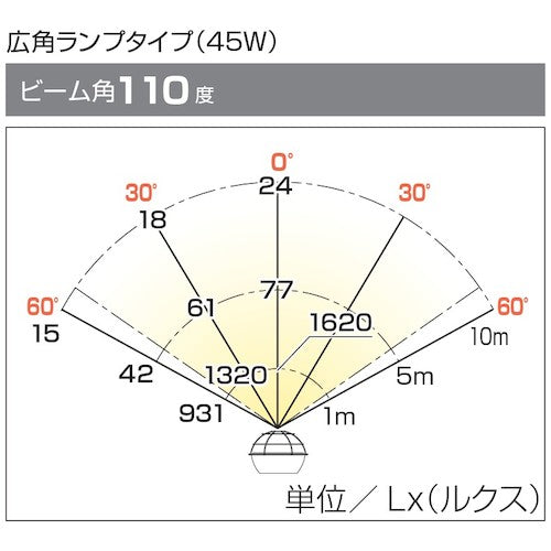 ハタヤ ４５Ｗ ＬＥＤ作業灯 １００Ｖ RXL-10W