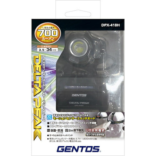 ＧＥＮＴＯＳ ハイブリッド式ＬＥＤヘッドライト デルタピーク４１８Ｈ DPX-418H