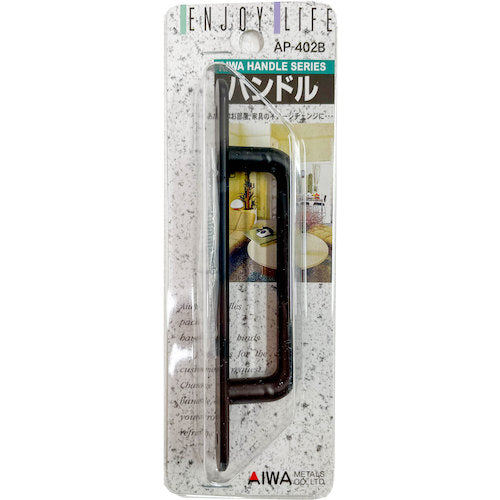 アイワ金属　ＮＯ．４１０取手　１２０ｍｍ　ブラック　ＡＰ－４０２Ｂ AP-402B