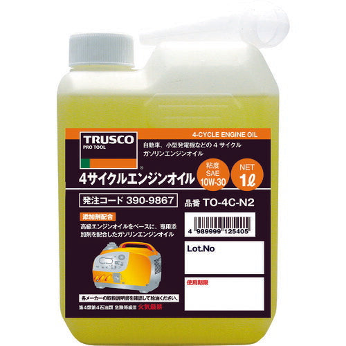 ＴＲＵＳＣＯ ４サイクルエンジンオイル１Ｌ 粘度１０Ｗ－３０ TO-4C-N2