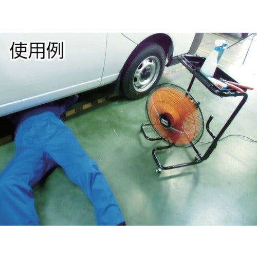 ＴＲＵＳＣＯ　全閉式アルミハネ工場扇　ゼフィール　トレー付キャスタータイプ TFZPA-45T