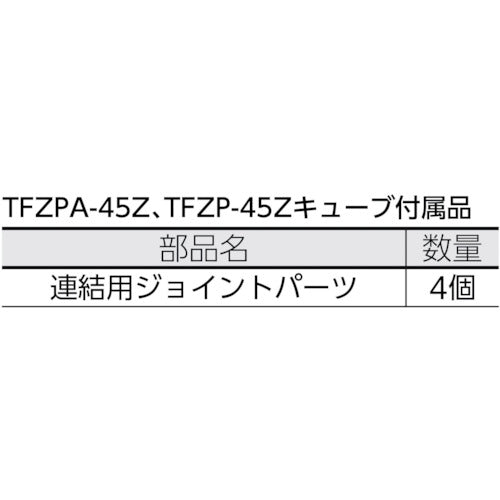 ＴＲＵＳＣＯ　全閉式アルミハネ工場扇　ゼフィール　キューブタイプ TFZPA-45Z