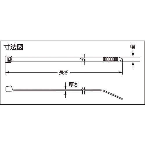 ＰＡＮＤＵＩＴ　ＮＥＴＩＳ認定　超耐久ナイロン１２結束バンド（耐候性タイプ）１０００本入り PLT1M-M120