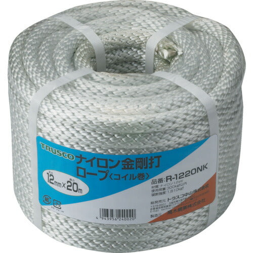 ＴＲＵＳＣＯ ナイロンロープ 金剛打 線径１２ｍｍＸ２０ｍ R-1220NK