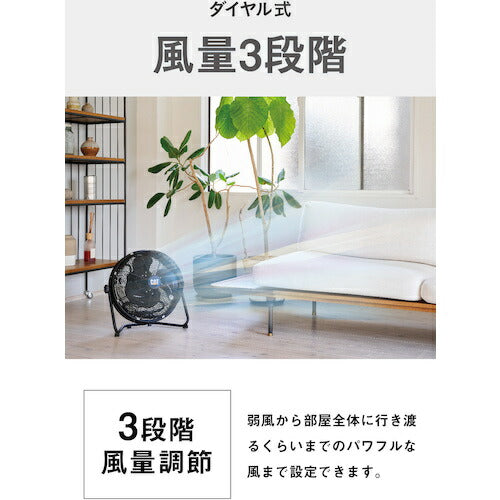 ＣＡＴ　工場扇　４５ｃｍ（壁・床タイプ）羽根軸１８０°半転機能付　ブラック EEMF-18S180BK