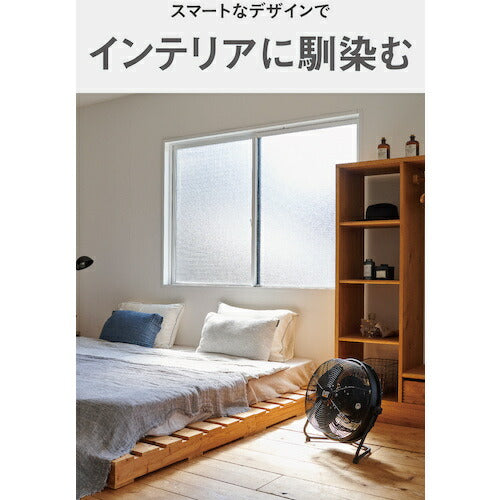 ＣＡＴ　工場扇　３５ｃｍ（壁・床タイプ）羽根軸３６０°半転機能付　ブラック EEMF-14S360BK