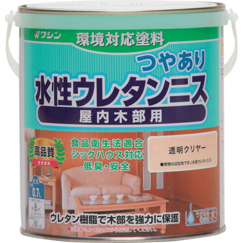 和信ペイント　水性ウレタンニス　透明クリヤー　　０．７Ｌ 941701
