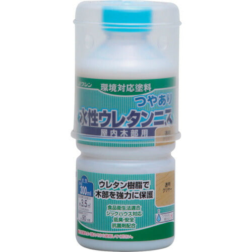 和信ペイント　水性ウレタンニス　透明クリヤー　　３００ｍｌ 941301