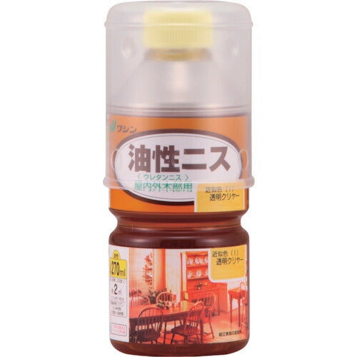 和信ペイント　油性ニス　透明クリヤー　　２７０ｍｌ 900601