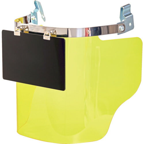 ＴＲＵＳＣＯ ヘルメット取付型大型防災面 イエロー（前面プレートあり） LFSW-Y