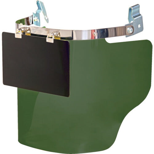 ＴＲＵＳＣＯ ヘルメット取付型大型防災面 グリーン（前面プレートあり） LFSW-GN