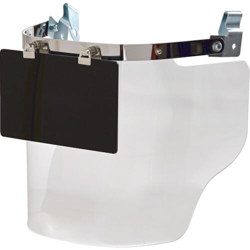 ＴＲＵＳＣＯ ヘルメット取付型大型防災面 クリア（前面プレートあり） LFSW-C