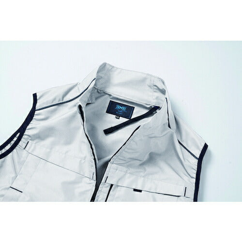 空調服　ベスト（横ファン）　シルバー　ＬＬ KU92320K30S4