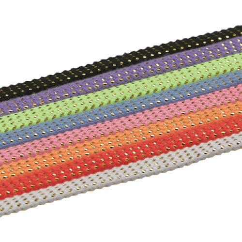 ＴＲＵＳＣＯ 一発判明カラフル靴ひも１２０ｃｍ ９色セット（ゴールドラメ） SKH-9GSET