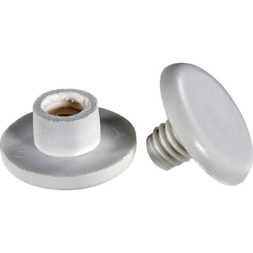 ＴＲＵＳＣＯ エコねじ マプカ使用・紙素材ねじ 間隔４ｍｍ （５０組入）頭１５ｍｍ 穴径７ｍｍ MAPKANE-4