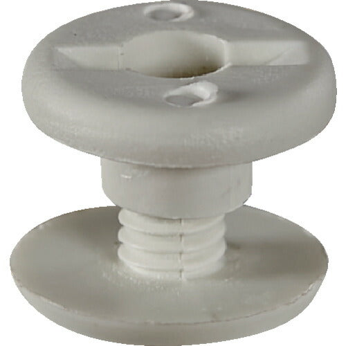 ＴＲＵＳＣＯ エコねじ マプカ使用・紙素材ねじ 間隔４ｍｍ （５０組入）頭１５ｍｍ 穴径７ｍｍ MAPKANE-4