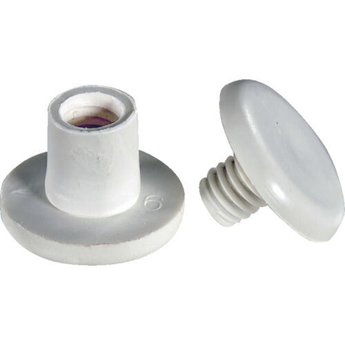 ＴＲＵＳＣＯ エコねじ マプカ使用・紙素材ねじ 間隔８ｍｍ （５０組入）頭１５ｍｍ 穴径７ｍｍ MAPKANE-8