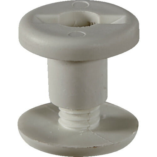 ＴＲＵＳＣＯ エコねじ マプカ使用・紙素材ねじ 間隔８ｍｍ （５０組入）頭１５ｍｍ 穴径７ｍｍ MAPKANE-8