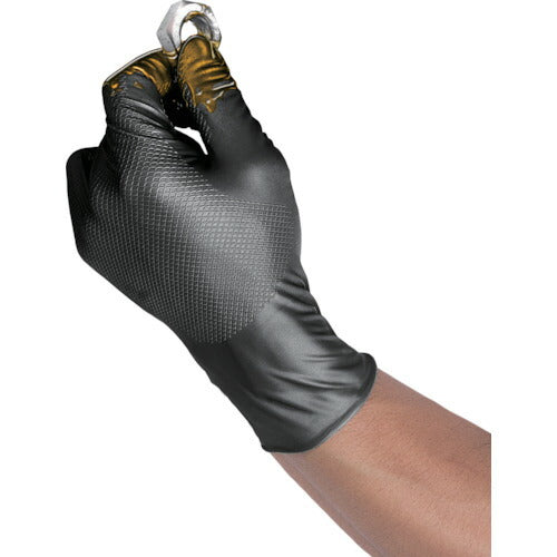 ハラダ　グリッパーズグローブ　ブラック　ＸＬ（５０枚入） 37002-105