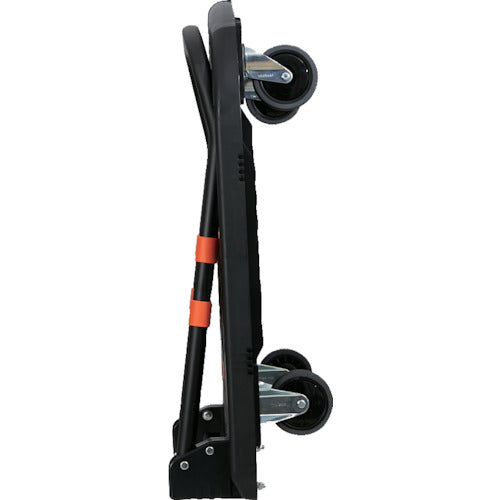 ＴＲＵＳＣＯ 樹脂台車 カルティオ（新型） ７８０Ｘ４９０ 折畳 黒 MPK-780-BK