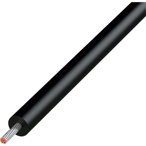 ＫＹОＷＡ　ＵＬ耐熱ビニル絶縁電線　ＵＬ１０１５　ＡＷＧ１４　１０Ｍ　黒 UL1015 AWG14 10M BK
