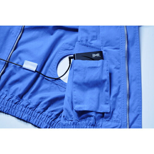 空調服　空調服［［Ｒ上］］　難燃長袖ブルゾン　ウエアのみ　ライトブルー　５Ｌ KU91731C24S7