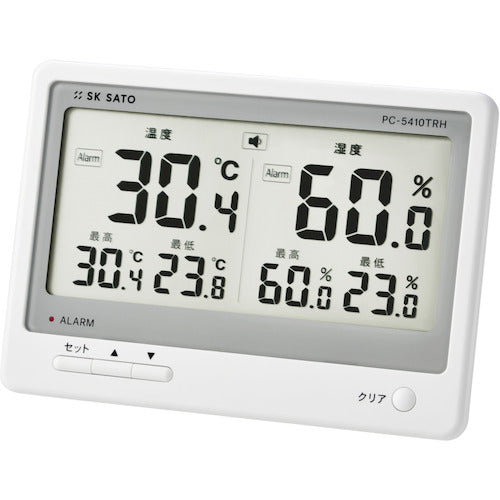 佐藤 デジタル温湿度計 ＰＣ－５４１０ＴＲＨ （１０７４－１０） 1074-10