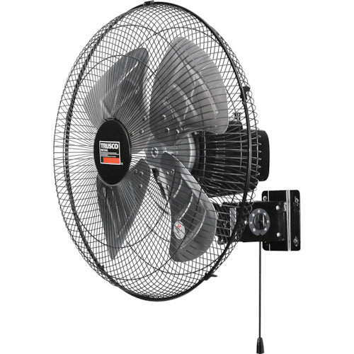 ＴＲＵＳＣＯ　全閉式工場扇　ジェネラルファン　壁掛けタイプ　アルミハネ　ブラック TFBA-45W-BK
