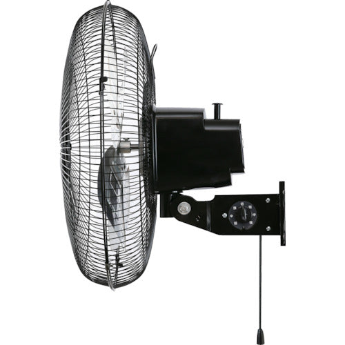 ＴＲＵＳＣＯ　全閉式工場扇　ジェネラルファン　壁掛けタイプ　アルミハネ　ブラック TFBA-45W-BK