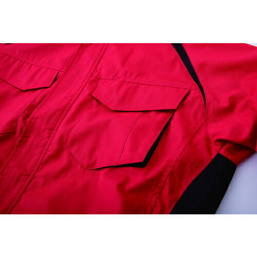 空調服 空調服［［Ｒ下］］ 長袖ブルゾン ウエアのみ レッド ４Ｌ KU92400R70S6