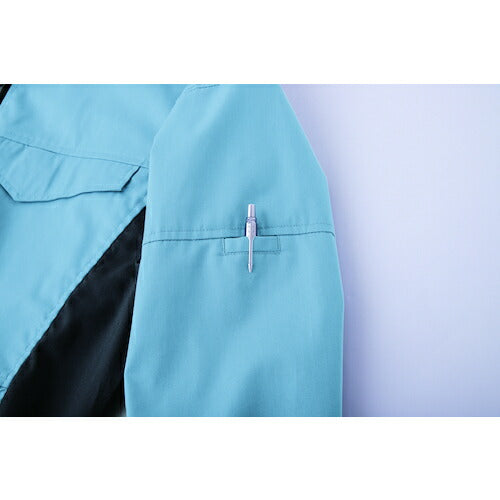 空調服 空調服［［Ｒ下］］ 長袖ブルゾン ウエアのみ オフブルー ４Ｌ KU92401N40S6