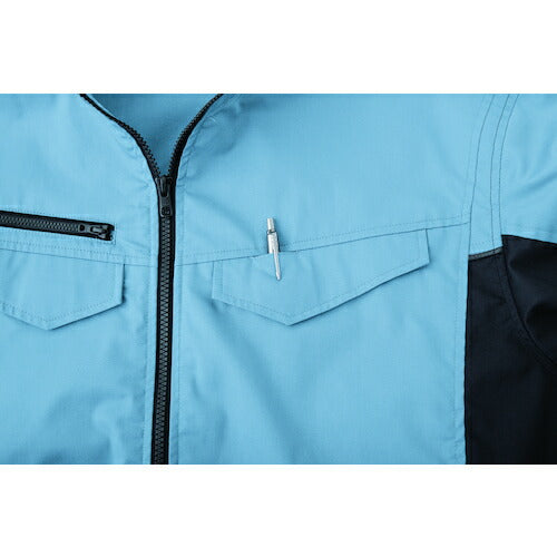 空調服 空調服［［Ｒ下］］ 長袖ブルゾン ウエアのみ オフブルー ４Ｌ KU92401N40S6