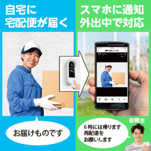 グランシールド　カメラ付きインターホン　　留守でもピンポンG2　GS-DB026DTK