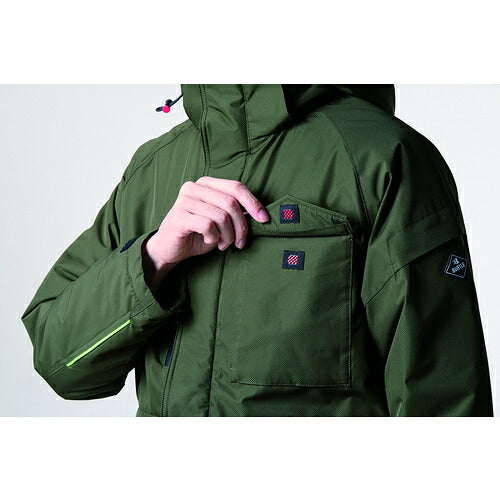 ＢＵＲＴＬＥ　防水防寒ジャケット　７６２０−１４−ＸＬミルスグリーン 7620-14-XL