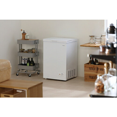 ＩＲＩＳ　５１７８３９　上開き式冷凍庫　１００Ｌ　ホワイト ICSD-10C-W