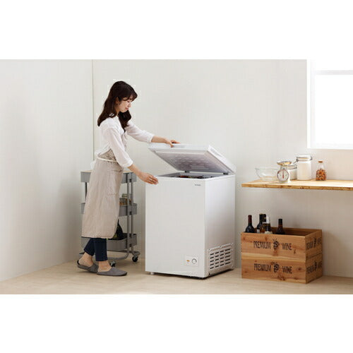 ＩＲＩＳ　５１７８３９　上開き式冷凍庫　１００Ｌ　ホワイト ICSD-10C-W