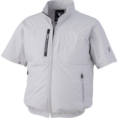 ＸＥＢＥＣ　空調服半袖ブルゾンＸＥ９８０３４−２２−３Ｌ　シルバーグレー XE98034-22-3L