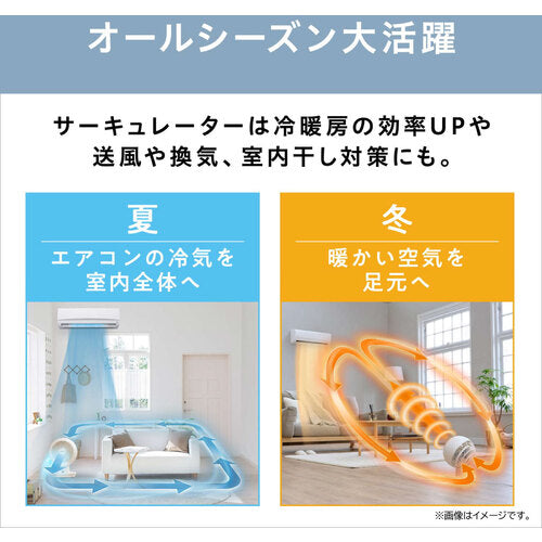 ＩＲＩＳ　２０７０３０　ＤＣボール型サーキュレーター　ホワイト PCF-BD15TEC-W