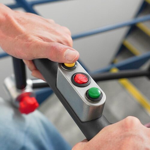 サンコー　折り畳み電動階段のぼれる台車ハンドル可変タイプ DENKADSBK