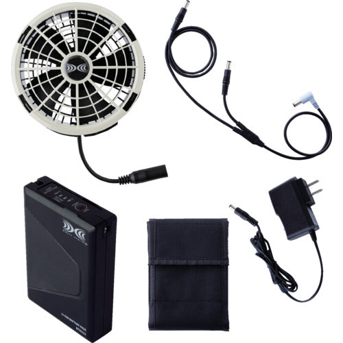 空調服　空調服［［Ｒ下］］　スターターキット（２５Ｖ）　グレー SK25011K50