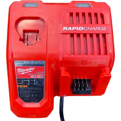 ｍｉｌｗａｕｋｅｅ ミルウォーキー Ｍ１８　ＦＵＥＬ　１／２インチ　３４０Ｎｍ　インパクトレンチ＋充電器＋５Ａｈ＋３Ａｈバッテリーセット M18FIW2120X0JPSET