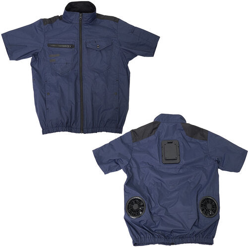 サンコー　圧倒的に冷える「冷蔵服２０２６」　半袖　ネイビー　５Ｌ TKWE26SNV5L