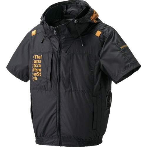 空調風神服　ファン付ウェア　Ｔｈｅ　ｔｏｕｇｈ　空調風神服半袖　コンプリートセット　ブラック　Ｍ　３０Ｖ　ファン・バッテリー付 7745201120