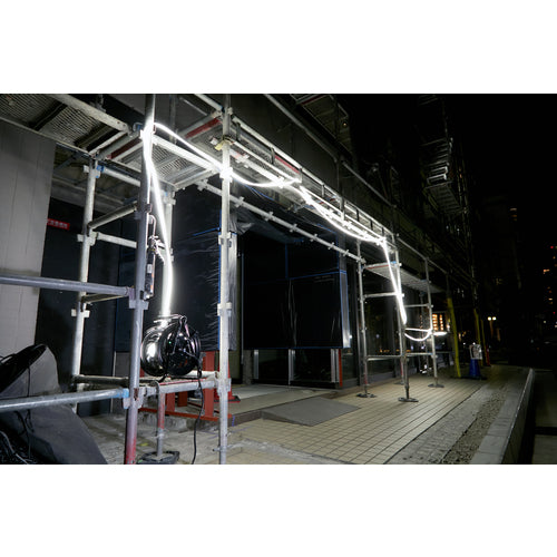 TRUSCO　伸ばすだけで使えるドラム付LEDテープライト　両面発光　10m　シリコンタイプ　屋外用・防雨型　TLED-10