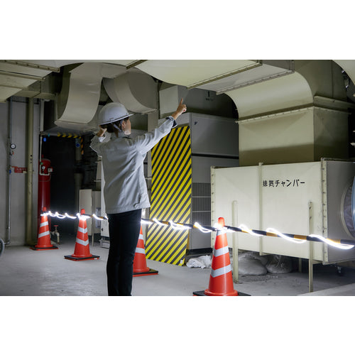 TRUSCO　伸ばすだけで使えるドラム付LEDテープライト　両面発光　10m　シリコンタイプ　屋外用・防雨型　TLED-10