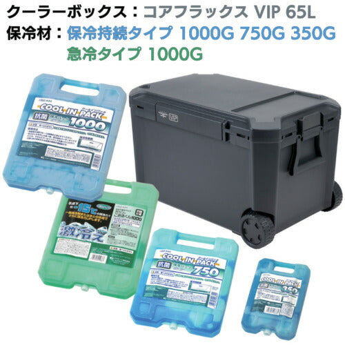ＪＥＪアステージ　クーラーボックス　コアフラックス　ＶＩＰ　６５Ｌ＆保冷剤無料プレゼントキャンペーン【〜２６年９月末まで】 CFV-65G+CPH350&750+CPH&GKH1000
